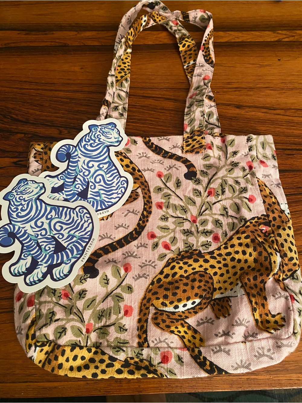 Printfresh mini tote and two stickers